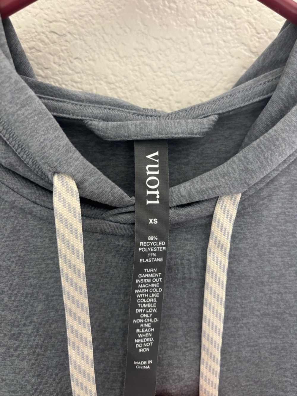 Vuori Blue Gray Hooded Pullover - Picture 2 of 3